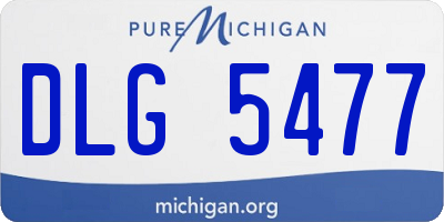 MI license plate DLG5477