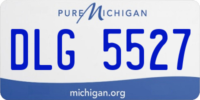 MI license plate DLG5527