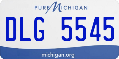 MI license plate DLG5545