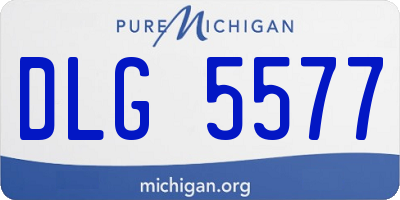 MI license plate DLG5577