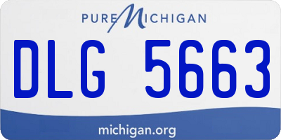 MI license plate DLG5663