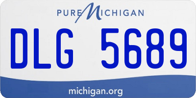 MI license plate DLG5689