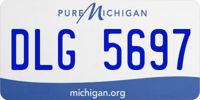MI license plate DLG5697