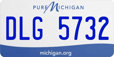 MI license plate DLG5732