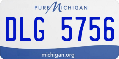MI license plate DLG5756