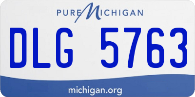 MI license plate DLG5763