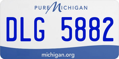 MI license plate DLG5882