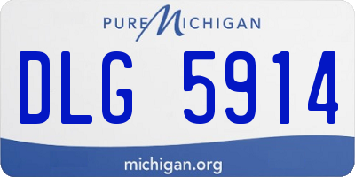 MI license plate DLG5914