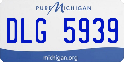 MI license plate DLG5939