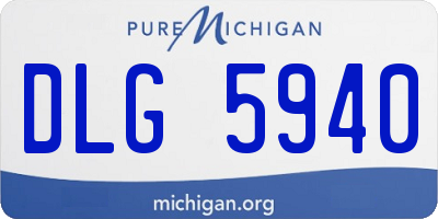 MI license plate DLG5940