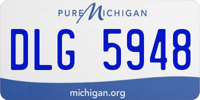 MI license plate DLG5948