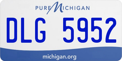 MI license plate DLG5952