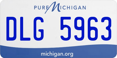 MI license plate DLG5963