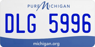 MI license plate DLG5996