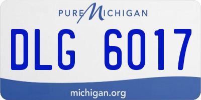 MI license plate DLG6017