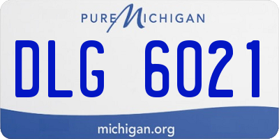 MI license plate DLG6021