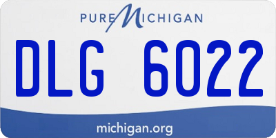 MI license plate DLG6022