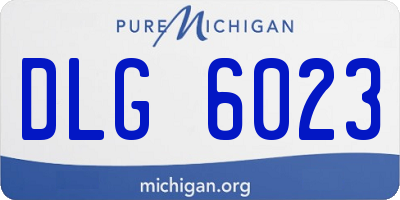 MI license plate DLG6023