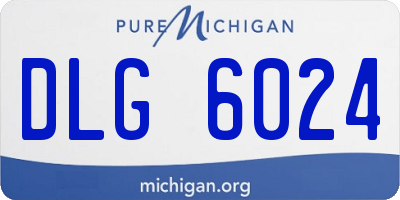 MI license plate DLG6024