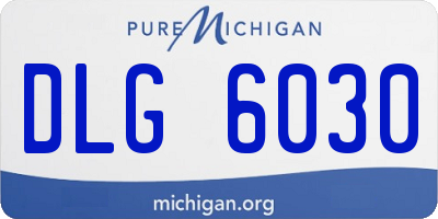 MI license plate DLG6030