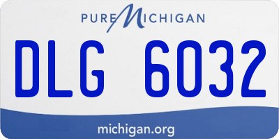 MI license plate DLG6032