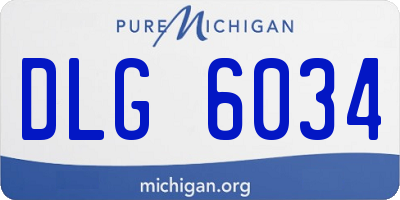 MI license plate DLG6034