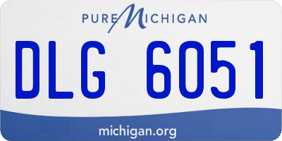 MI license plate DLG6051