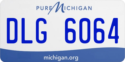 MI license plate DLG6064