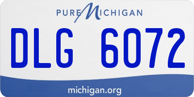 MI license plate DLG6072
