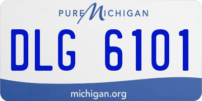 MI license plate DLG6101