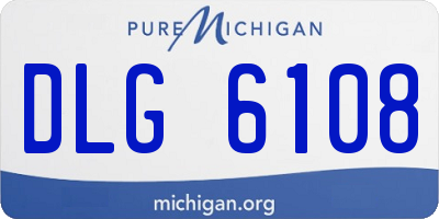 MI license plate DLG6108