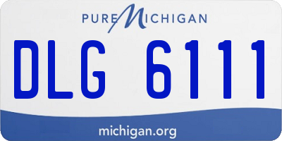 MI license plate DLG6111