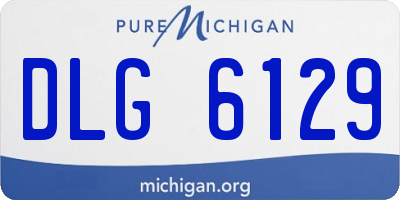 MI license plate DLG6129