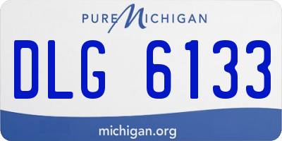 MI license plate DLG6133