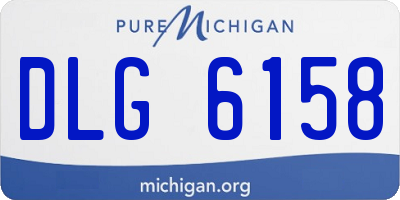 MI license plate DLG6158