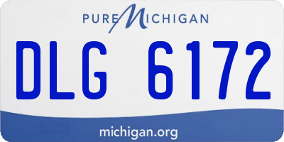 MI license plate DLG6172