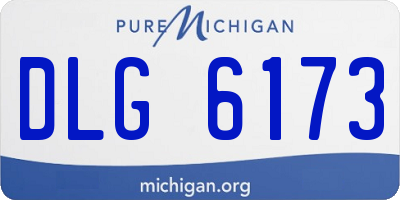 MI license plate DLG6173