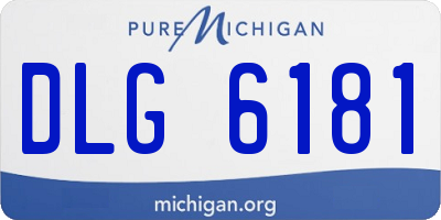 MI license plate DLG6181