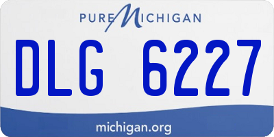 MI license plate DLG6227