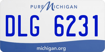 MI license plate DLG6231