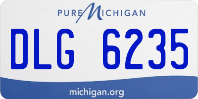 MI license plate DLG6235