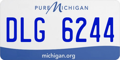 MI license plate DLG6244