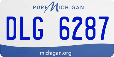 MI license plate DLG6287