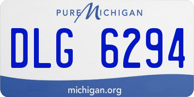 MI license plate DLG6294