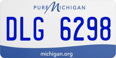 MI license plate DLG6298
