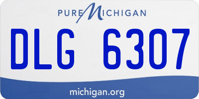 MI license plate DLG6307