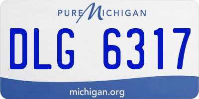 MI license plate DLG6317