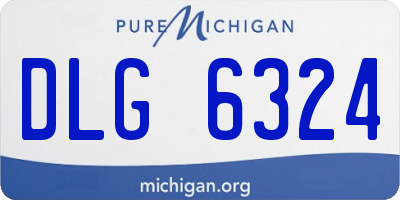 MI license plate DLG6324