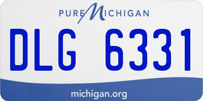 MI license plate DLG6331