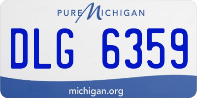 MI license plate DLG6359
